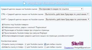 Options Potplayer Youtube Shortcut